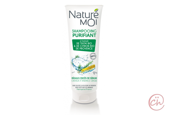 Натурален шампоан за мазна коса с мащерка и лимон Purifiant – Nature moi